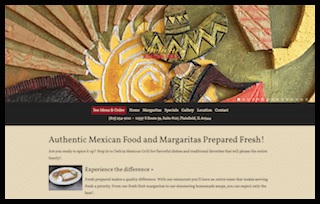 Delicia Mexican website