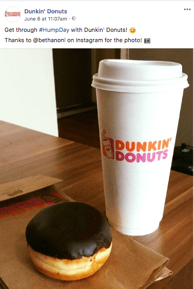 Dunkin donuts social