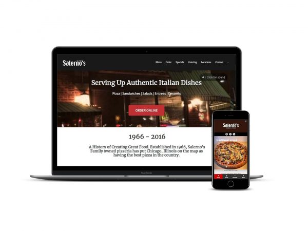 mobile responsive restaurant website design