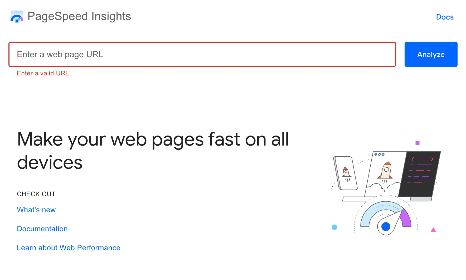 Googel pagespeed insights