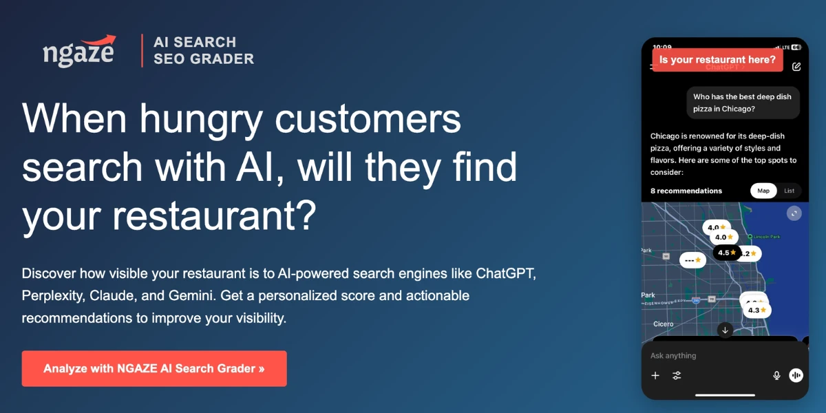 NGAZE AI Search Grader Tool